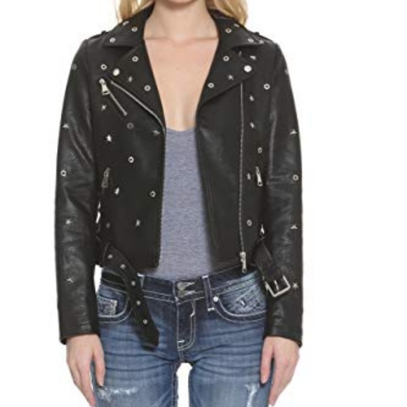 Vigoss Jackets & Blazers - VIGOSS Women's Studded Moto Jacket